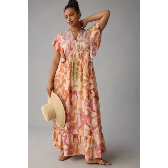 Anthropologie Multicolor Floral Maxi Dress - Picture 6 of 12